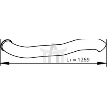 Výfuková trubka Výfuková trubka DINEX DIN81733