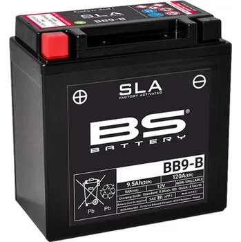Motobaterie BS akumulátor BB9-B (FA) 12V (YB9-B) 9AH 135X75X139 bezúdržbový - (120A) (6) (BS akumulátor BB9-B (FA) 12V (YB9-B) 9AH 135X75X139 bezúdržbový - (120A) (6))