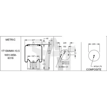 Měch - pneumatické odpružení FIRESTON W01M586318