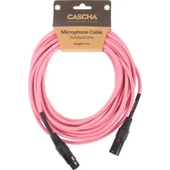 Audio kabel Cascha Standard Line Mic Cable Pink 9m + prodloužená záruka 3 roky