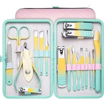 Manikúrní set 18ks v multicolor pouzdře