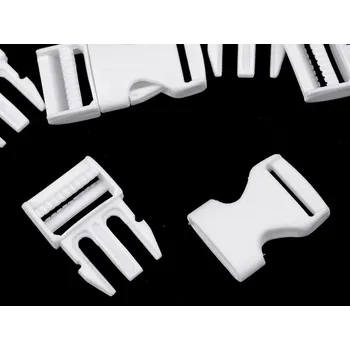 Pro Háčkování Spona trojzubec 20 mm bílá