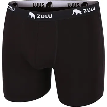 Pánské spodní prádlo Pánské boxerky Zulu Bambus 210 6in Velikost: M / Barva: černá