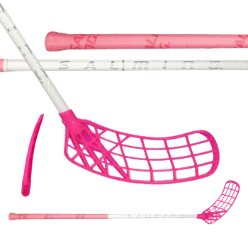 Florbalová hůl Salming Q-series Aero Trident 27 White/Silver vel. 96cm (= 106cm) pravá kulatá (pravá ruka dole)