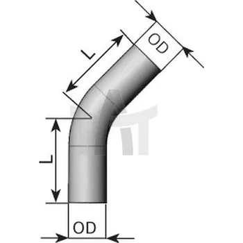 Výfuková trubka Výfuková trubka - univerzální DINEX DIN92062