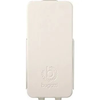 Pouzdro na mobilní telefon Bugatti Ultra Thin Flip Kožené Pouzdro White pro iPhone 5