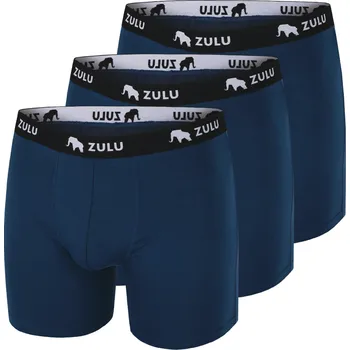 Pánské boxerky Zulu Bambus 210 6in 3-pack Velikost: XL / Barva: modrá