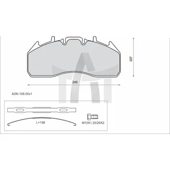 Auto-moto Sada brzdových destiček - kotoučová brzda STEINHOF SM497-Z