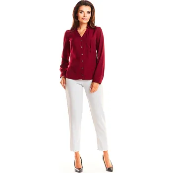 Cizojazyčná kniha Infinite You Woman's Blouse M176 Infinite You tmavě červená 2507975