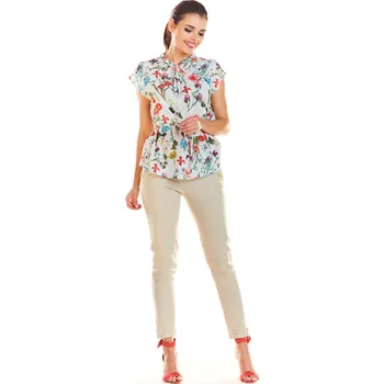 Cizojazyčná kniha Infinite You Woman's Blouse M194 Infinite You bílá | krémová | vícebarevná 2510163