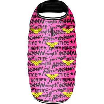 Obleček pro psa Waudog Zimní bunda DC Wonder Woman Pink Velikost: XS