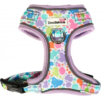 Postroj pro psa Doodlebone Postroj Airmesh Adjustable Pastel Paint Splat Velikost: 6-9