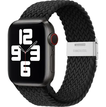 Příslušenství k chytrým hodinkám Pletený řemínek pro Apple Watch 42/44/45/46/49mm Barevná varianta: Černý