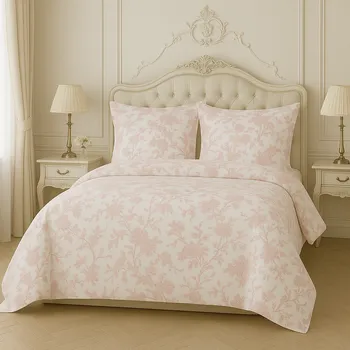 Povlečení Francouzské bavlněné povlečení - Jemné růžové kvítí