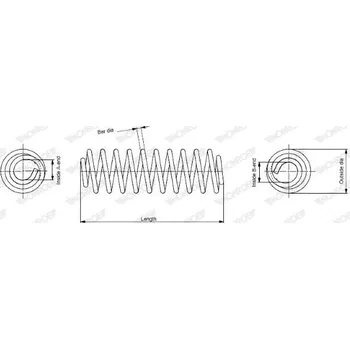 MONROE SP3566 Pružina podvozku (SP3566)