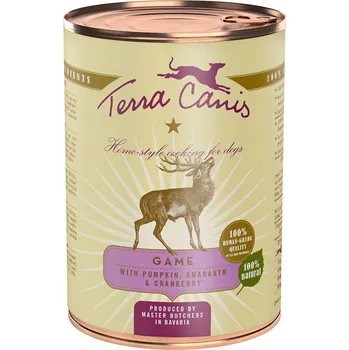 Krmivo pro psa Terra Canis Classic Konzerva Zvěřina s dýní, brusinkami a amarantem 400 g