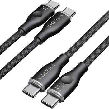 Datový kabel Voltme Powerlink Rugg 3A/60W 1m černý1,0m (black)