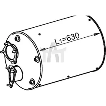 Tlumič výfuku Střední tlumič výfuku DINEX DIN21333