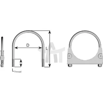 Svěrná objímka - výfukový systém DINEX DIN90095