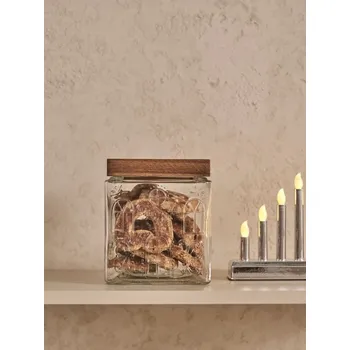 Sklenice Sinsay - Sklenice s dřevěným víkem - bílá - 738GR-00X - 738GR-00X-ONE