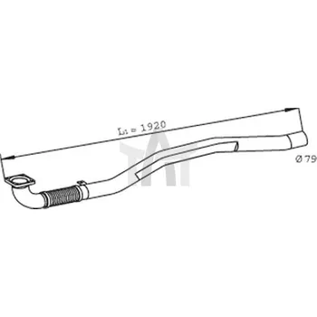 Výfuková trubka Výfuková trubka DINEX DIN29015