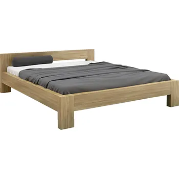 Komoda Buková postel MODERNO L2 z masivního dřeva Barevné provedení: Mahagon, Rozměry postele: 90 x 200 cm