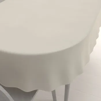 ubrus Dekorační oválný ubrus BKU-110 Slonová kost 100x140 cm