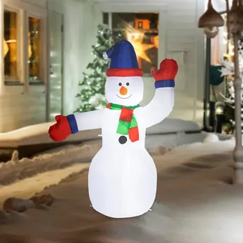 Vánoční dekorace Haushalt international 845860 nafukovací sněhulák 180 cm bílá