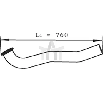 Výfuková trubka Výfuková trubka DINEX DIN21251