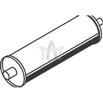 Tlumič výfuku Střední tlumič výfuku DINEX DIN50445