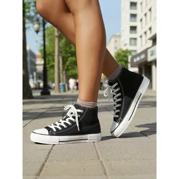 Dámské tenisky Sinsay - Kotníkové tenisky - černá - 363EL-99X - 363EL-99X-36