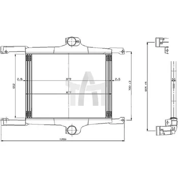 Turbodmychadlo Chladič turba NRF NRF309272