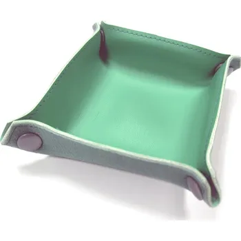 Příslušenství k deskovým hrám TLAMA games Rozkládací koženková miska cca 10 x 10 cm (10 barev) Barva: Zelená pistáciová