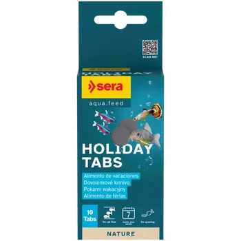 Krmivo pro rybičky Sera Holiday Tabs 10 tab. (Sera Holiday dovolenkové krmivo 10 tab.)