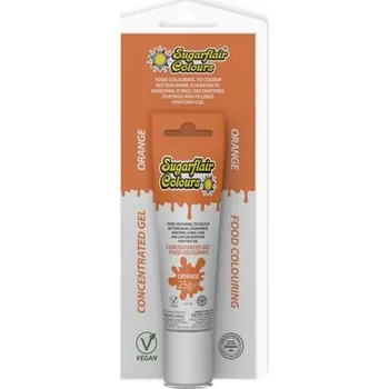 Čokoláda Gelová barva Sugarflair v TUBĚ - oranžová