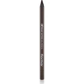 Tužka na obočí flormar Extreme Tattoo Gel Pencil voděodolná gelová tužka na oči odstín 02 Walnut 1.2 g