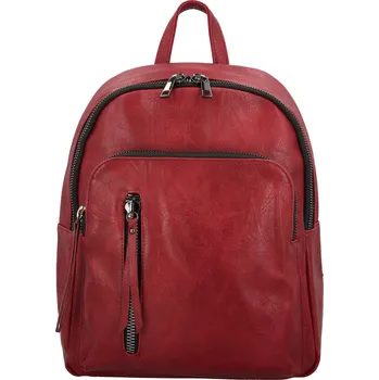 Kabelka Trendy dámský koženkový kabelko-batoh Olefir, vínový