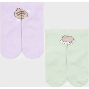 Dětská móda Sinsay - Sada 2&nbsp;párů ponožek Pusheen the Cat - vícebarevná - 738DZ-MLC - 738DZ-MLC-R31