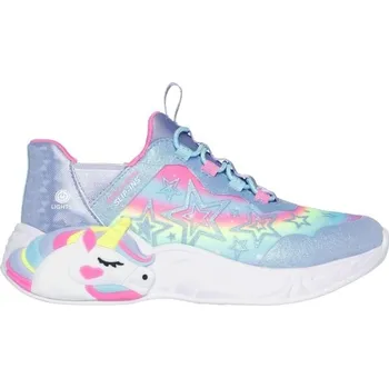 Dívčí tenisky Dívčí vycházková obuv Skechers UNICORN DREAMS - STARRY LITE 32 Fialová, Růžová, Mix, Bílá