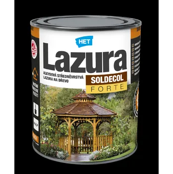 barva a nátěr na dřevo Het Soldecol Lazura FORTE 0,75 L Odstín: HET Soldecol Lazura Forte SLF 760 0,75 L