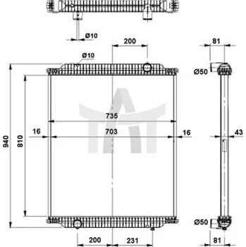 Chladič motoru Chladič - chlazení motoru NRF NRF519563