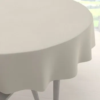 ubrus Dekorační kulatý ubrus BKU-110 Slonová kost Ø 110 cm