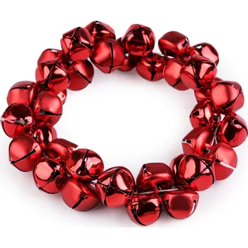 Vánoční dekorace Věneček z rolniček Ø17 cm - mat a lesk Balení: 1 ks, Varianta: 1 červená - 8596475686624