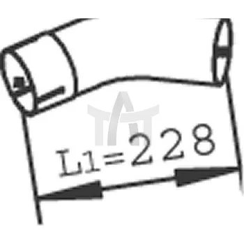 Výfukový systém Výfuková trubka DINEX DIN28753