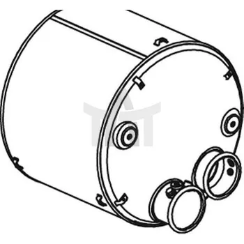 Tlumič výfuku Střední tlumič výfuku DINEX DIN21441