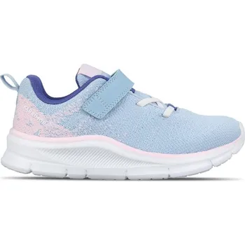 Dětská běžecká obuv Karrimor Duma 6 Running Shoes Childs Girls Sky Blue/Pink 2 (34)