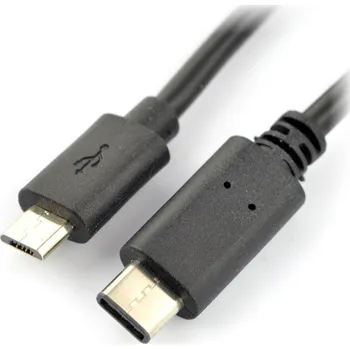 Datový kabel Kabel MicroUSB 2.0 - USB 3.1 typ C Akyga - 1 m