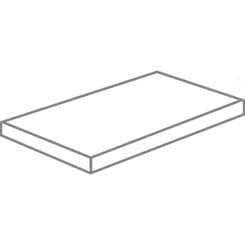 Keystone Angolo SX Rett. Pure - schodovka levá 33x120x4 šedá KYNG85K
