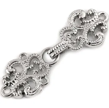 Pro Háčkování Ozdobné filigránové zapínání nikl