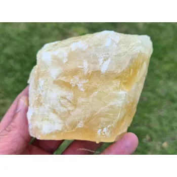 Přírodní kámen Kalcit surový žlutý 483g Mexiko